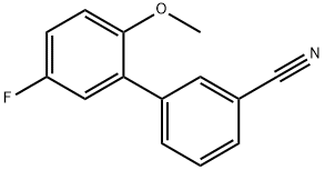 3-(5-Fluoro-2-Methoxyphenyl)benzonitrile Structure