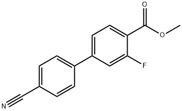 Methyl 4-(4-cyanophenyl)-2-fluorobenzoate Structure