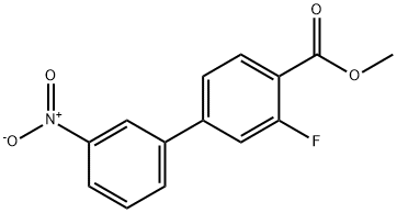 Methyl 2-fluoro-4-(3-nitrophenyl)benzoate Structure