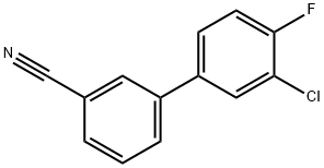 3-(3-Chloro-4-fluorophenyl)benzonitrile Structure