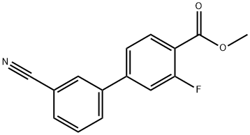 Methyl 4-(3-cyanophenyl)-2-fluorobenzoate Structure
