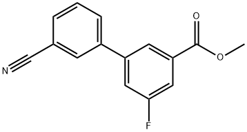 Methyl 3-(3-cyanophenyl)-5-fluorobenzoate Structure