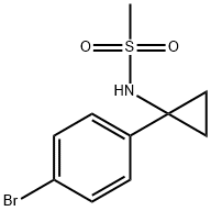N-[1-(4-broMophenyl)cyclopropyl]MethanesulfonaMide Structure