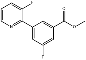 Methyl 3-fluoro-5-(3-fluoropyridin-2-yl)benzoate Structure