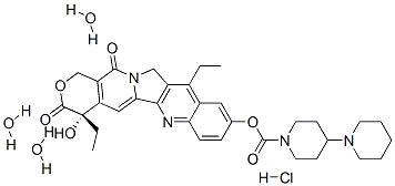 Irinotecan hydrochloride trihydrate 구조식 이미지