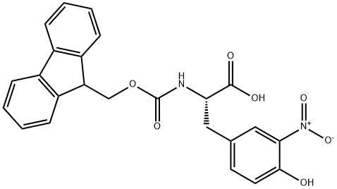 FMOC-3-NITRO-L-TYROSINE 구조식 이미지