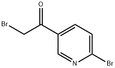 2-BROMO-1-(6-BROMOPYRID-3-YL)ETHANONE 구조식 이미지