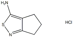 5,6-Dihydro-4H-cyclopenta[c]isothiazol-3-amine hydrochloride 구조식 이미지