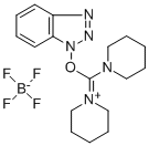 (BENZOTRIAZOL-1-YLOXY)DIPIPERIDINOCARBENIUM TETRAFLUOROBORATE Structure