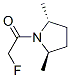피롤리딘,1-(플루오로아세틸)-2,5-디메틸-,(2R-트랜스)-(9CI) 구조식 이미지