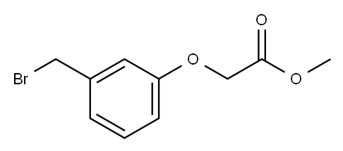 METHYL-(3-BROMOMETHYL)PHENOXYACETATE Structure