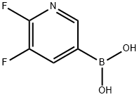 2,3-디플루오로피리딘-5-보론산 구조식 이미지