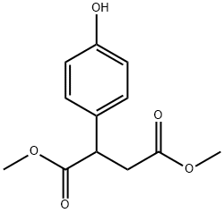 Butanedioic acid, 2-(4-hydroxyphenyl)-, 1,4-diMethyl ester Structure