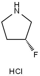 (R)-(-)-3-FLUOROPYRROLIDINE HYDROCHLORIDE 구조식 이미지