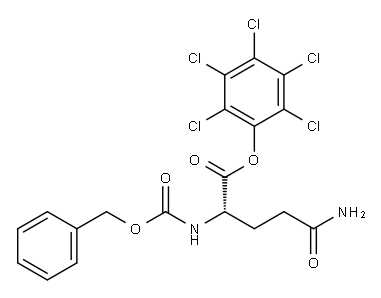 N2-benzyl pentachlorophenyl N2-carboxy-L-(2-aminoglutaramate) Structure