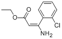 3-AMINO-3-(2-CHLOROPHENYL)-2-PROPENOIC ACID ETHYL ESTER 구조식 이미지