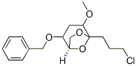 6,8-Dioxabicyclo3.2.1octane, 5-(3-chloropropyl)-4-methoxy-2-(phenylmethoxy)-, 1R-(exo,exo)- Structure