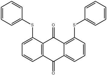 1,8-Bis(phenylthio)-9,10-anthracenedione Structure