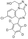ALPHA-HYDROXYALPRAZOLAM-D5 Structure