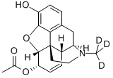 6-ACETYLMORPHINE-D3 구조식 이미지