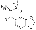 (+/-)-3,4-METHYLENEDIOXYAMPHETAMINE-D5 Structure