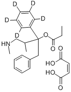 (+/-)-NORPROPOXYPHENE-D5 MALEATE Structure