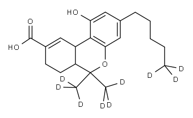 (+/-)-11-NOR-9-CARBOXY-DELTA9-THC-D9 Structure