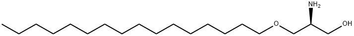 1-O-HEXADECYL-2-DESOXY-2-AMINO-SN-GLYCEROL Structure