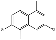 7-Bromo-2-chloro-4,8-dimethyl-1-azanaphthalene Structure