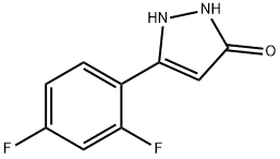 3H-Pyrazol-3-one, 5-(2,4-difluorophenyl)-1,2-dihydro- Structure