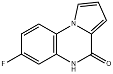 피롤로[1,2-a]퀴녹살린-4(5H)-온,7-플루오로- 구조식 이미지