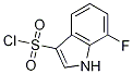 1H-Indole-3-sulfonyl chloride, 7-fluoro- Structure