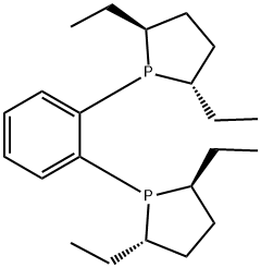(+) -1,2-Бис [(2S, 5S) -2,5-диэтил-1-phospholanyl] бензол структурированное изображение