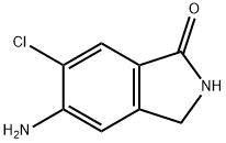 1H-Isoindol-1-one, 5-aMino-6-chloro-2,3-dihydro- 구조식 이미지