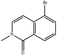 5-broMo-2-메틸이소퀴놀린-1(2H)-온 구조식 이미지