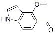 1H-Indole-5-carboxaldehyde, 4-Methoxy- 구조식 이미지