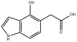 1H-Indole-5-acetic acid, 4-hydroxy- Structure