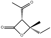 2-옥세타논,3-아세틸-4-에틸-4-메틸-,시스-(9CI) 구조식 이미지
