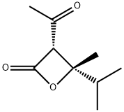 2-옥세타논,3-아세틸-4-메틸-4-(1-메틸에틸)-,시스-(9CI) 구조식 이미지