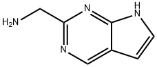7H-pyrrolo[2,3-d]pyrimidin-2-ylmethanamine Structure