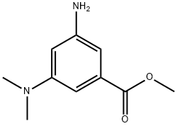 벤조산,3-아미노-5-(디메틸아미노)-,메틸에스테르(9CI) 구조식 이미지