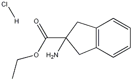 에틸2-아미노-2,3-디하이드로-1H-인덴-2-카르복실레이트HCl 구조식 이미지