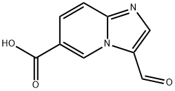 IMidazo[1,2-a]pyridine-6-carboxylic acid, 3-forMyl- 구조식 이미지