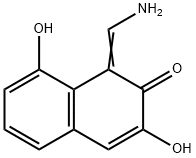 2(1H)-Naphthalenone, 1-(aminomethylene)-3,8-dihydroxy- (9CI) 구조식 이미지