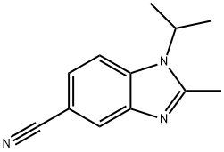 1-Isopropyl-2-Methyl-1,3-benzodiazole-5-carbonitrile Structure