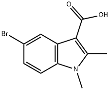 5-BROMO-1,2-DIMETHYL-1H-INDOLE-3-CARBOXYLIC ACID Structure