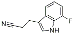 1H-Indole-3-propanenitrile, 7-fluoro- Structure