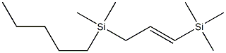 1-Trimethylsilyl-3-(dimethyl-n-pentylsilyl)propene Structure