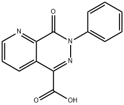 7,8-dihydro-8-oxo-7-phenyl-pyrido[2,3-d]pyridazine-5-carboxylic acid Structure