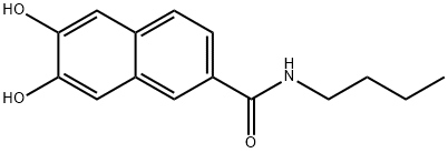 N-Butyl-6,7-dihydroxy-2-naphthalenecarboxamide Structure